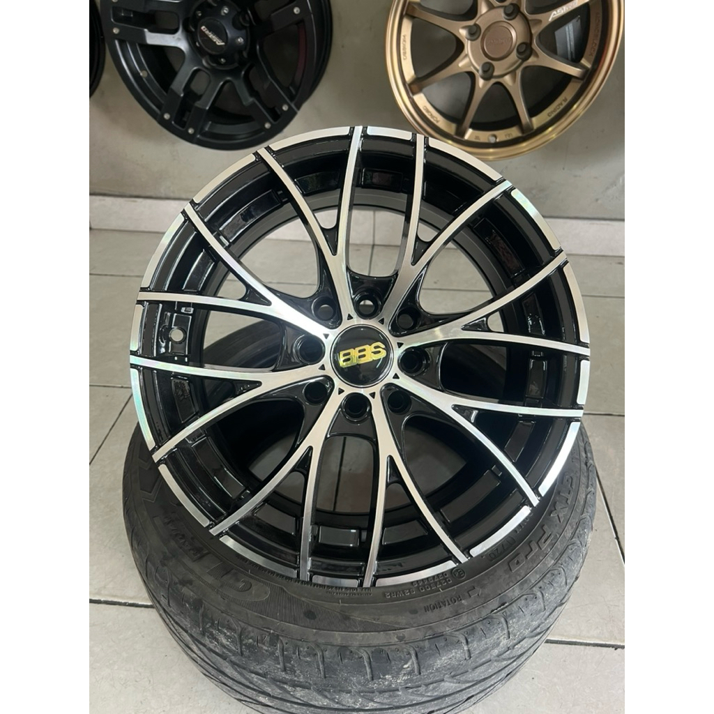 Velg Mobil Racing Terlaris Rep. BBS R Ring15 Lobang 4 Agya Calya Brio Jazz Etios Vios Karimun Sigra