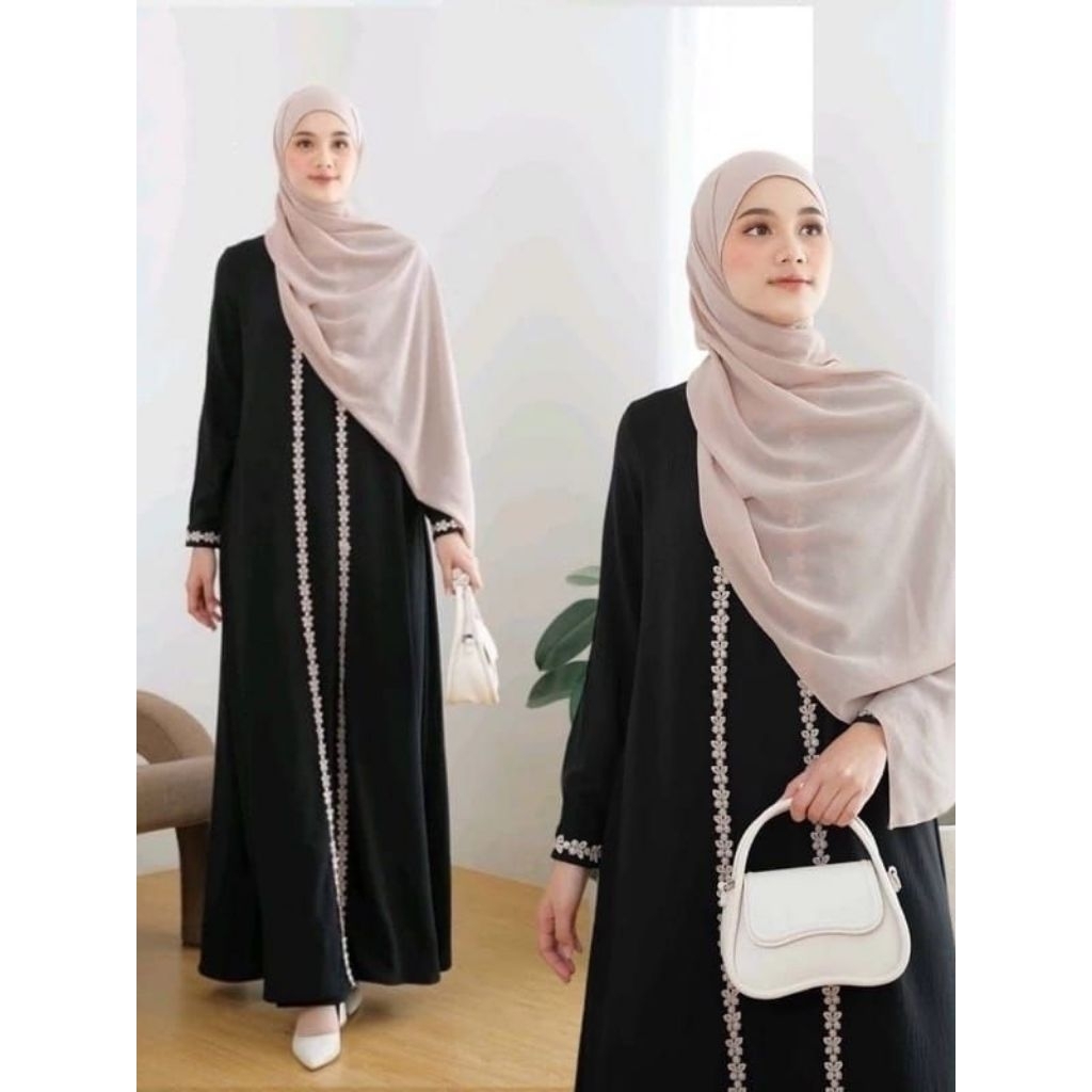 Terbaru Abaya remaja aesthetic hitam arabian turki abaya umroh lebaran 2026 gamis bisban aesthetic k