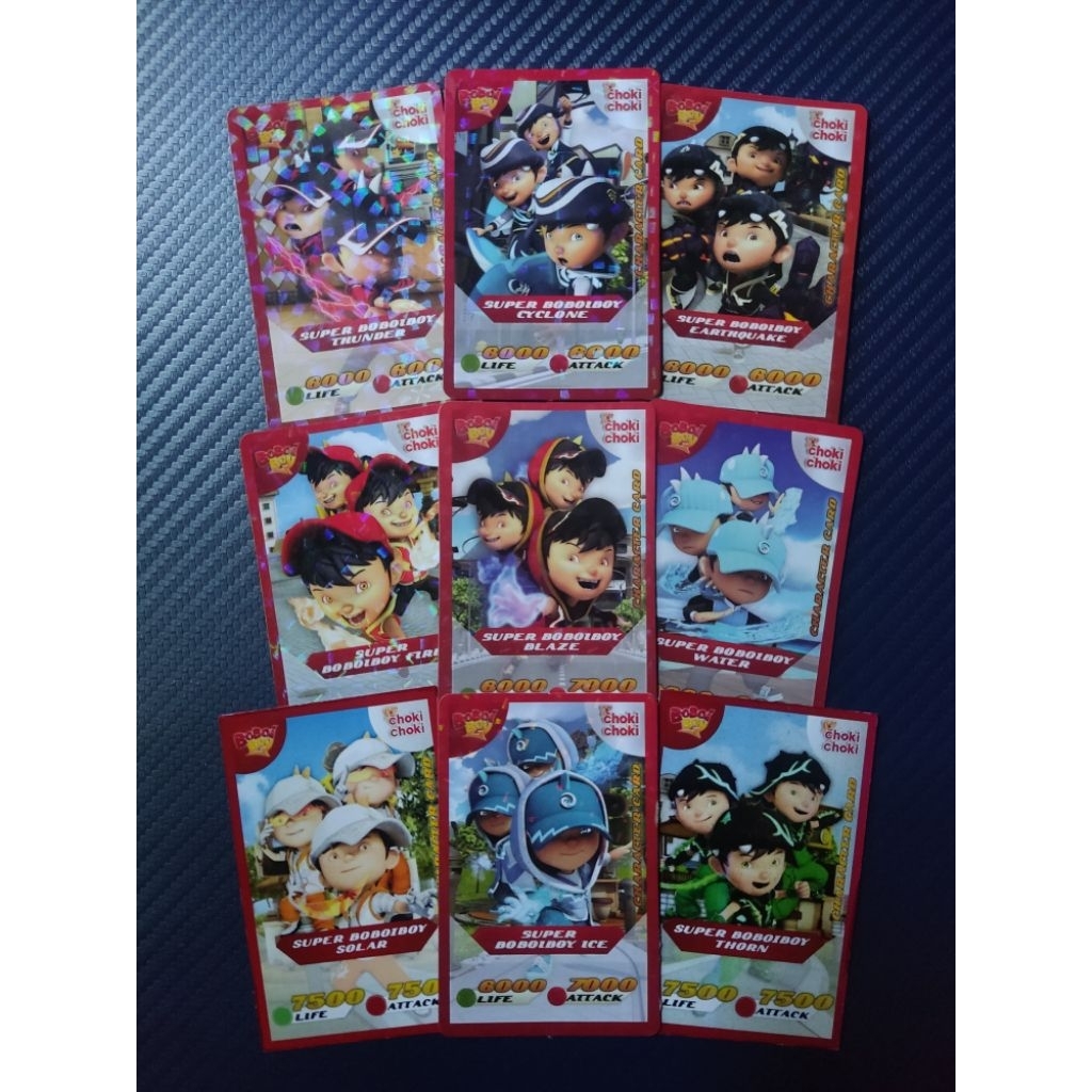 Kartu super choki-choki boboiboy 2016