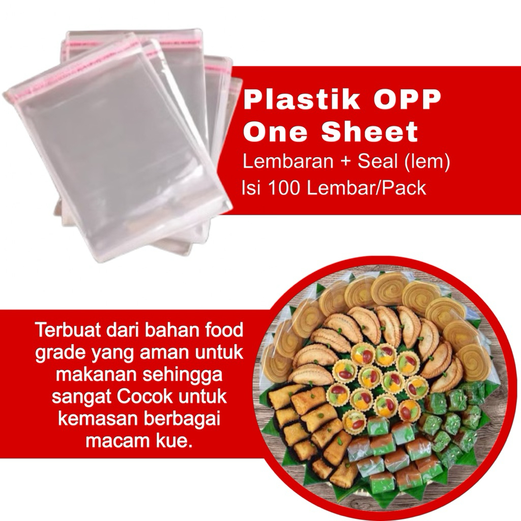 Plastik OPP Selapis | Opp One Sheet | Plastik kue Basah.