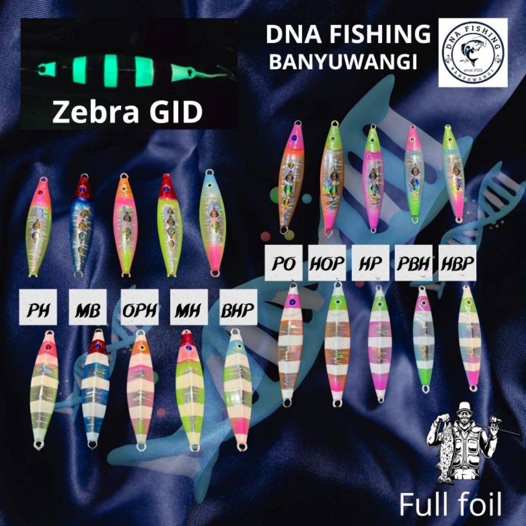 Umpan Pancing Metal Jig Koika Zebra 30 gram