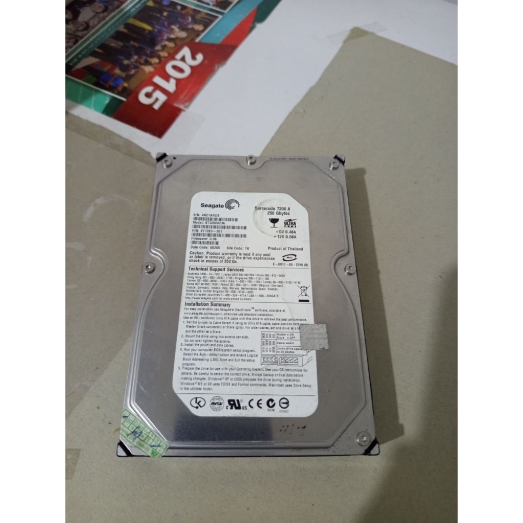 Hardisk ATA/IDE 250GB