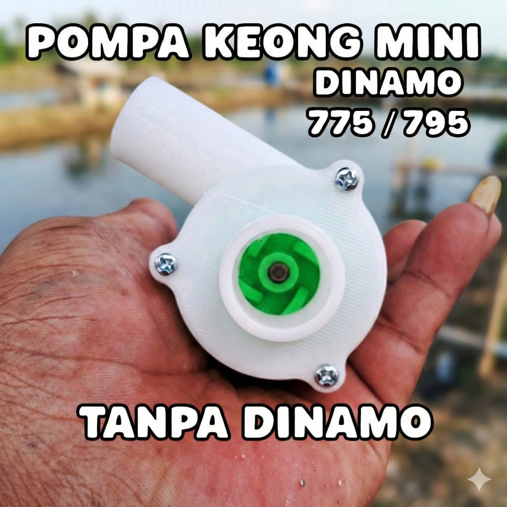 PROMO pompa air mini keong - mini pump tanpa dinamo 775 795