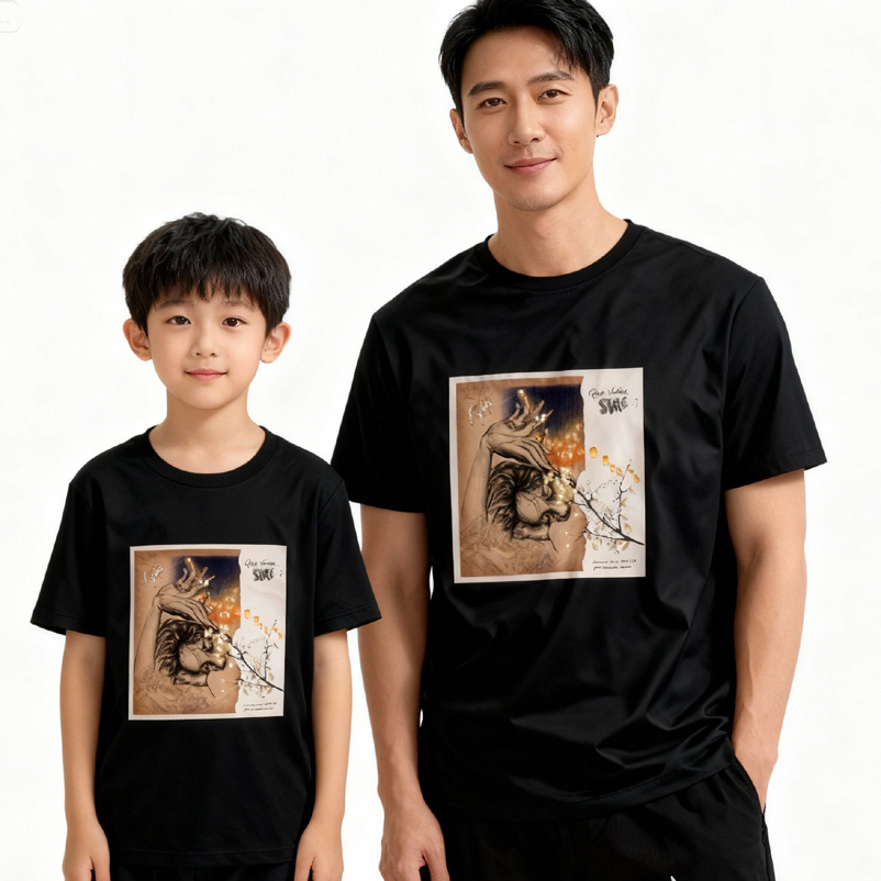 Kaos Sore Quo Vadis Tshirt Couple || Kaos Ayah Anak Size S M L XL XXL 3XL 4XL || DISTRO TSHIRT || KA