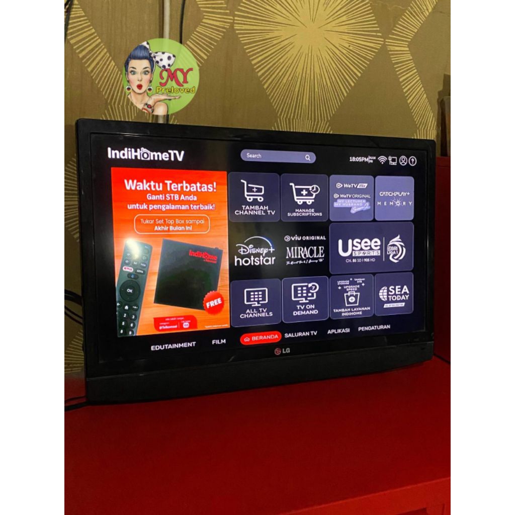 TV Televisi LED TV Merk LG 24 Inch