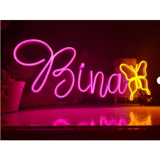 Promo Termurah Custom Nama Lampu Kamar Paket Hemat 3-10 Huruf Custom Lampu Nama Neon Flex Lampu Cust