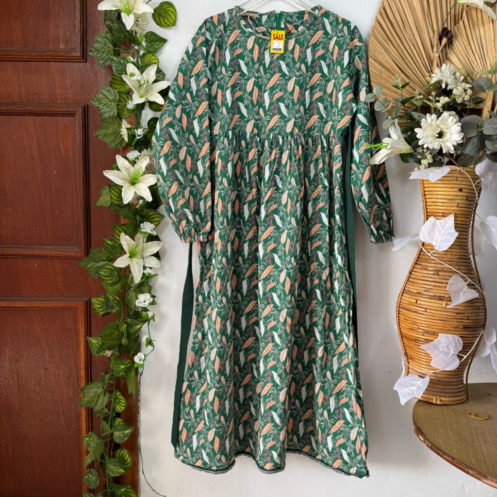 Gamis Anak 12 tahun hijau