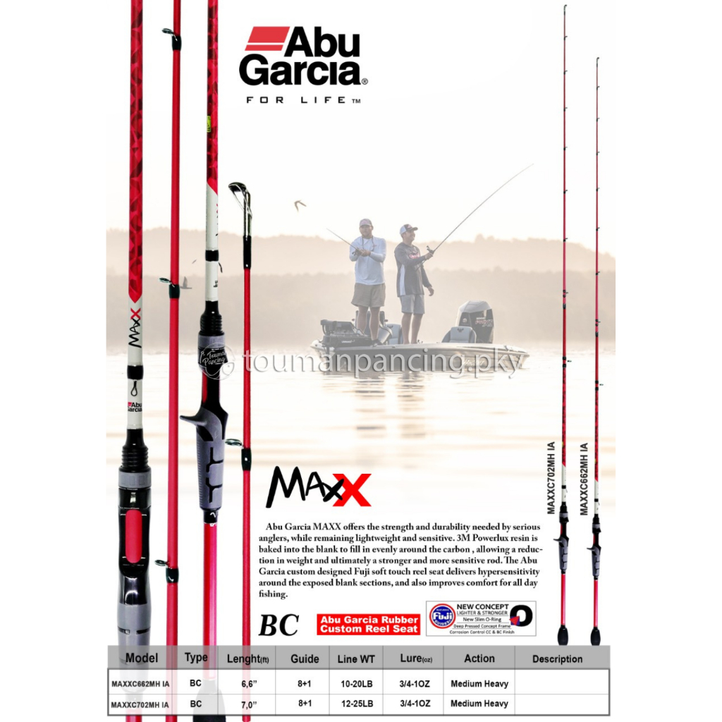 Joran Baitcasting Abu Garcia MAXX BC Original | Powerlux Carbon | Medium Heavy Casting Rod