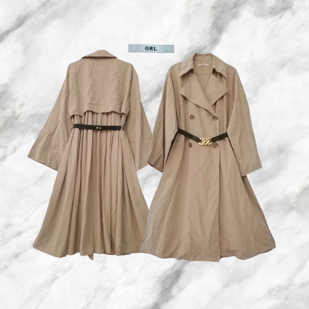 GRL SUPER LONG COAT PLISKET MEGAR