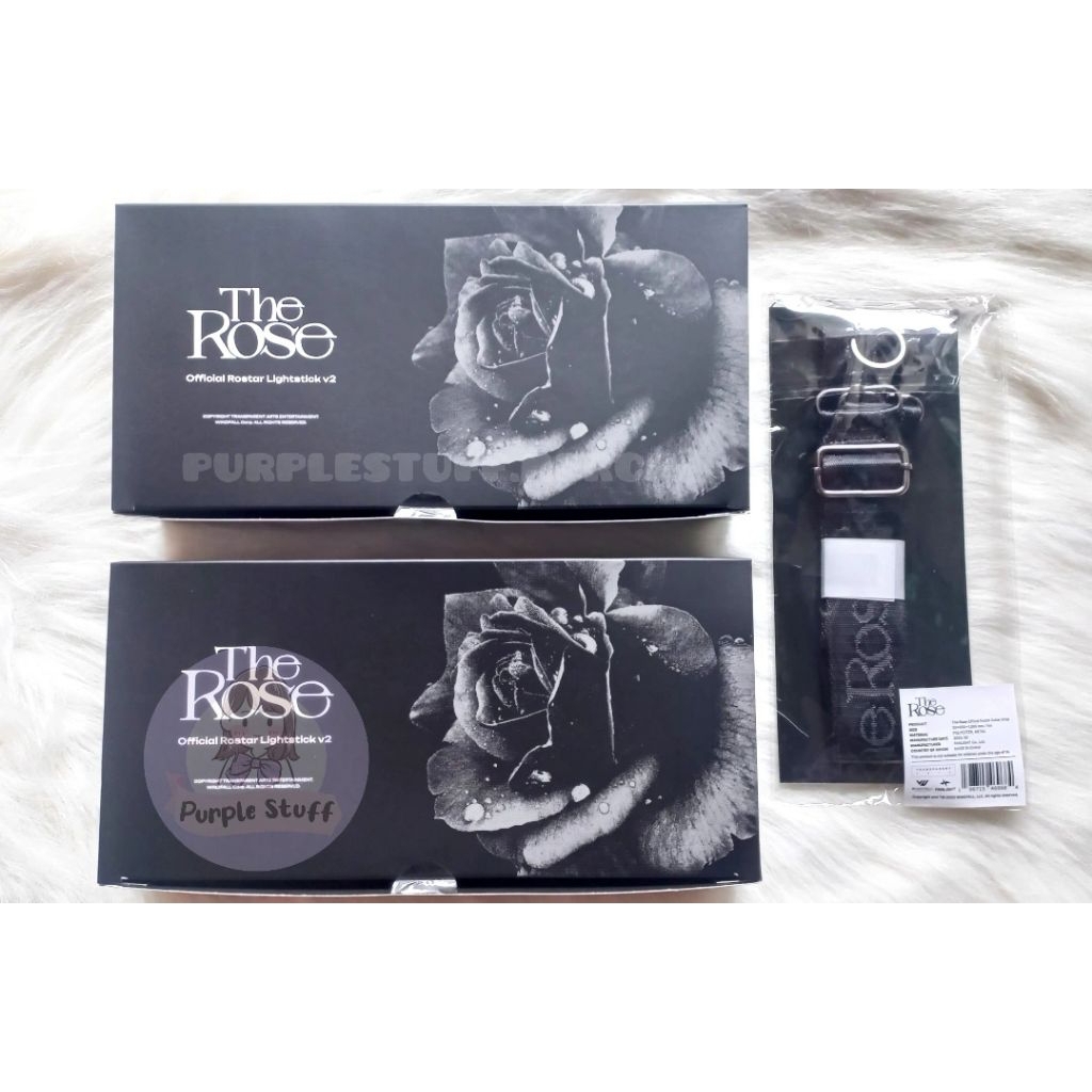 [READY STOCK] OFFICIAL LIGHTSTICK THE ROSE VER. 2 ROSTAR DAN ROSTAR STRAP