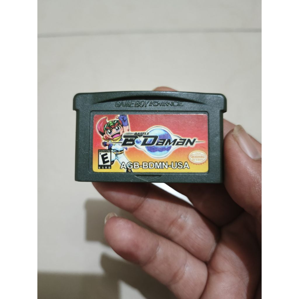 Kaset Cartridge Gameboy Advance GBA SP Battle B-Daman Spesial Limited Edition Retro Nyala Normal Ori