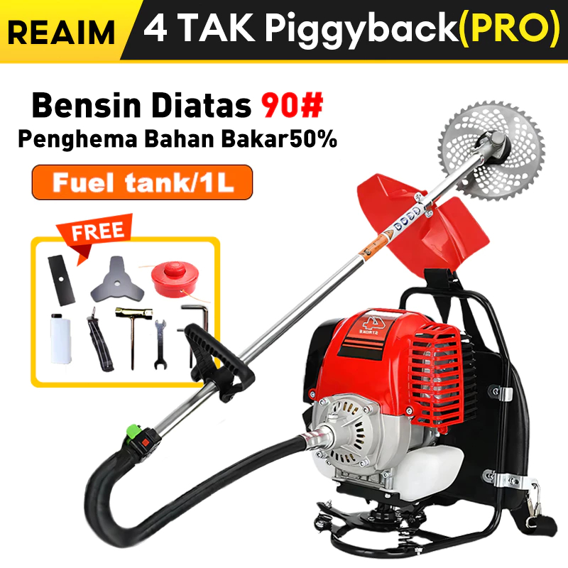 REAIM Mesin Potong Rumput 2/4 Tak Arit Rumput Mesin Rumput Alat Pencabut Rumput Alat Potong Rumput