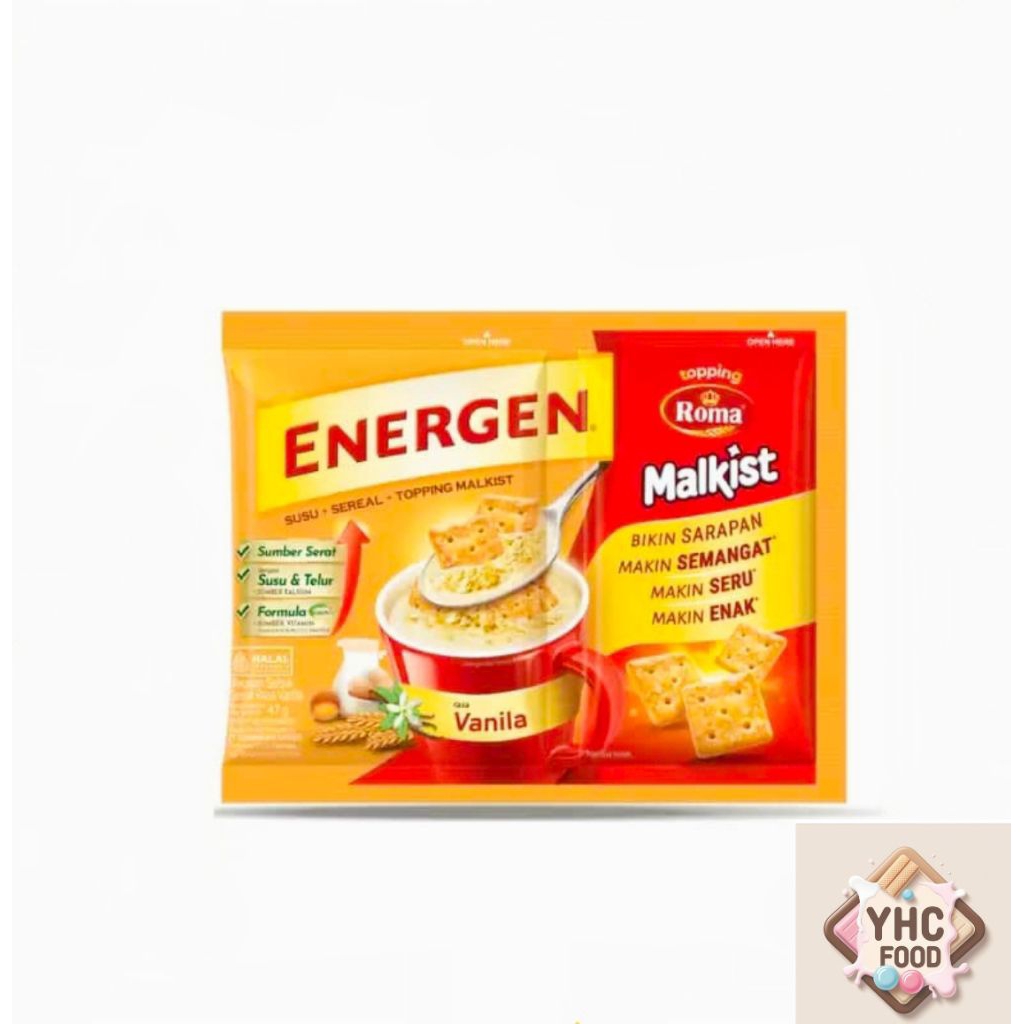 Energen vanilla topping Malkist (1rcg=10 sachet)