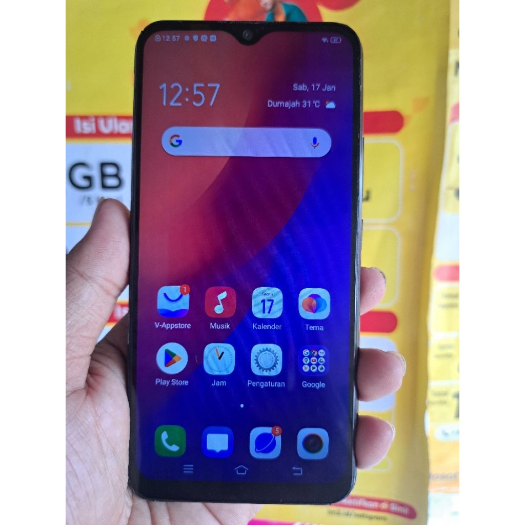 VIVO Y12/ MODEL 1904 RAM 3GB INTERNAL 32GB SECOND NORMAL TES