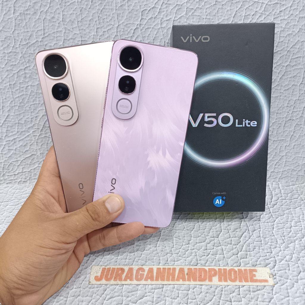 VIVO V50 LITE 4G 8/256GB 8/128GB HP BEKAS SECOND FULLSET