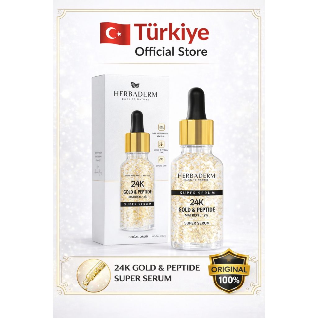 Herbaderm Super Serum Gold 24k 30ml Anti Aging
