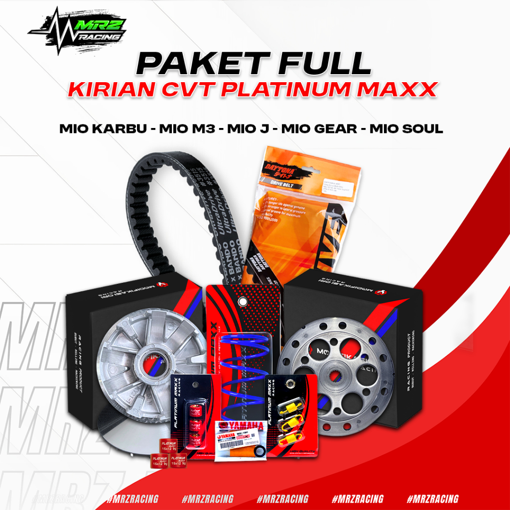 MIO J - Paket Kirian FULL UP GRADE CVT MIO J XRIDE 115 SOUL GT PAKET KIRIAN CVT PULLEY BUBUT CVT