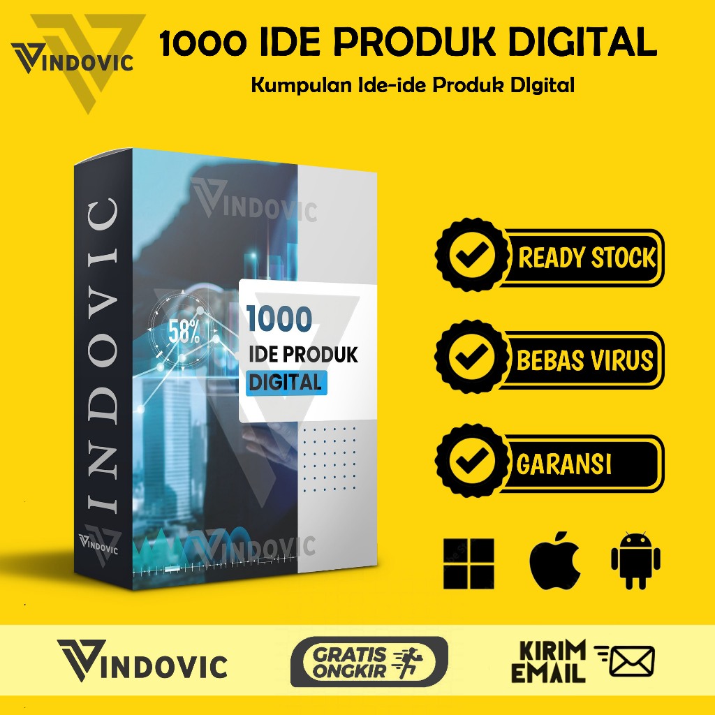[T0135] 1000 Ide Produk Digital Laris | Ide Jualan Online | Inspirasi Bisnis Digital Siap Pakai