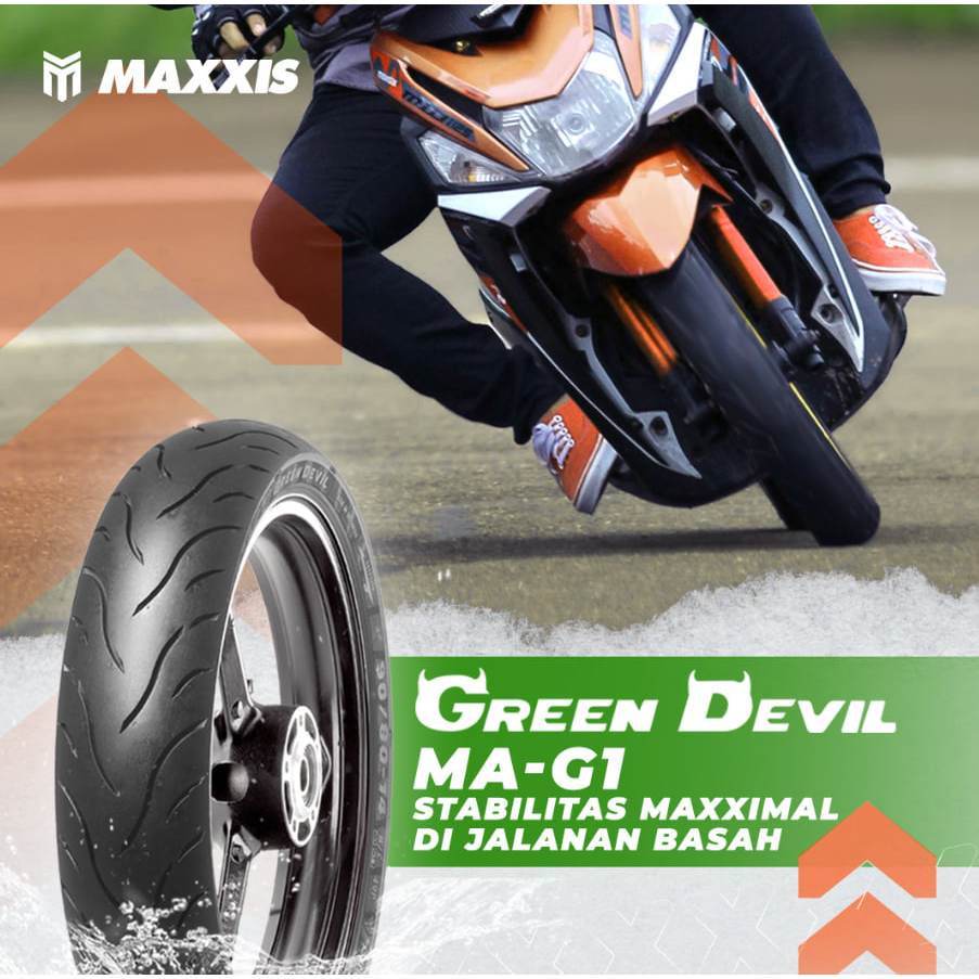 (PROMO) SNI Ban MAXXIS GREEN DEVIL Tubeless { 60/80-17 , 70/80-17 , 70/90-17 , 80/90-17 , 80/80-17 ,