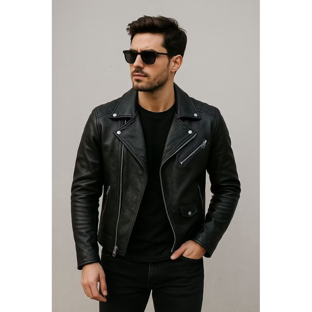 JAKET RAMONES PRIA, JAKET KULIT UNISEX CEWE COWO, JAKET SEMI KULIT RAMONES, jaket the cangchuter mod