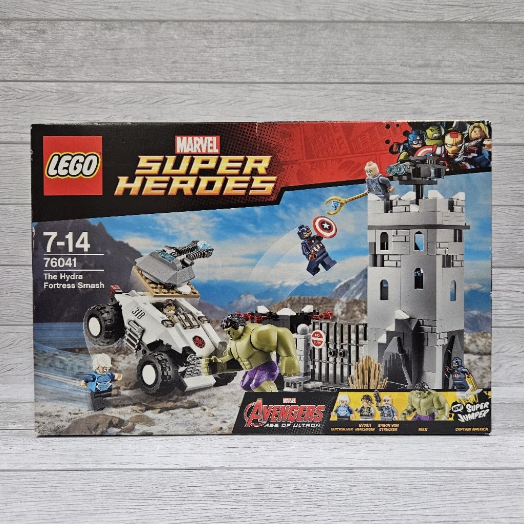 Original Lego Marvel Super Heroes Avengers Age of Ultron 76041 The Hydra Fortress Smash