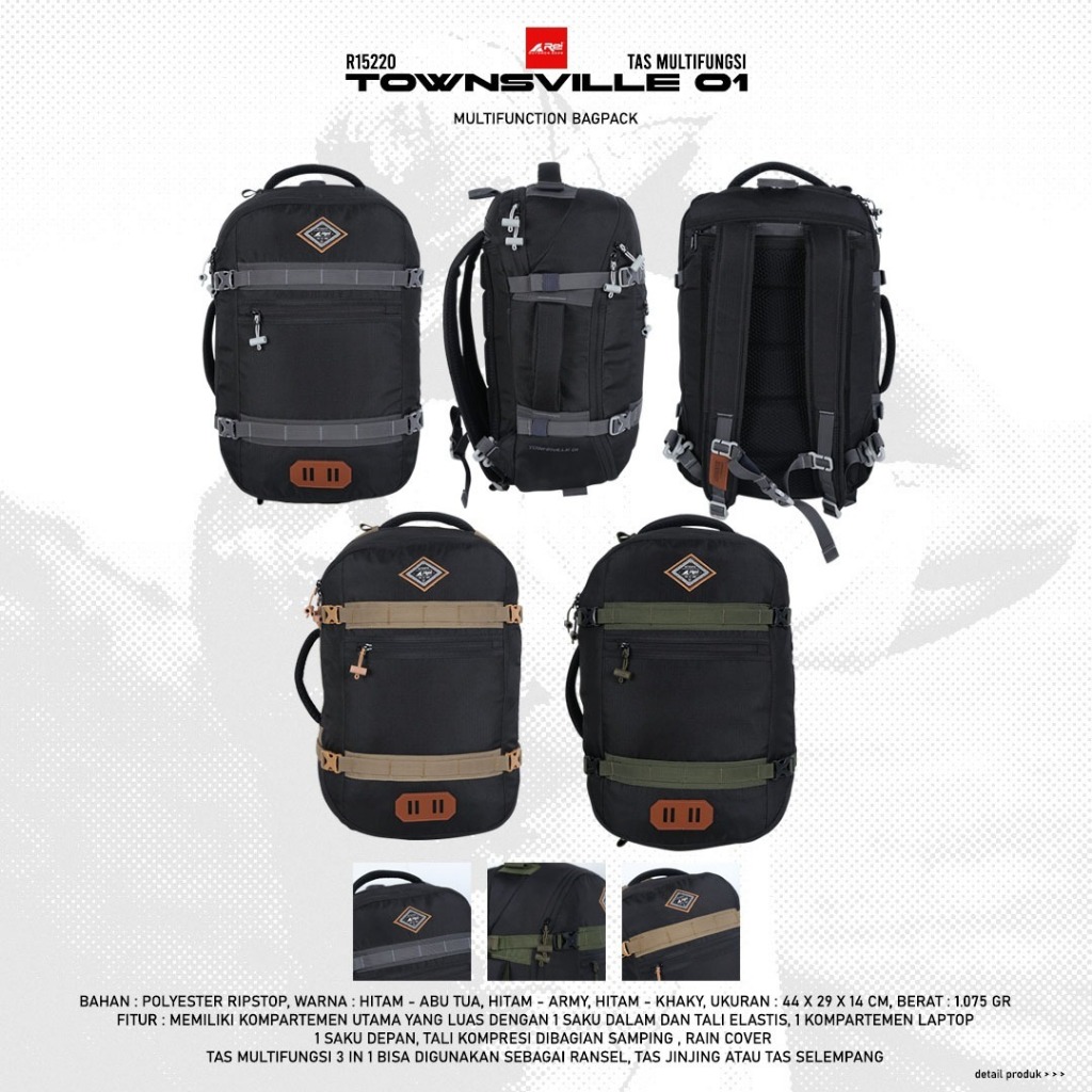 Tas Ransel Multifungsi Townsville 01 Arei Outdoorgear / Tas