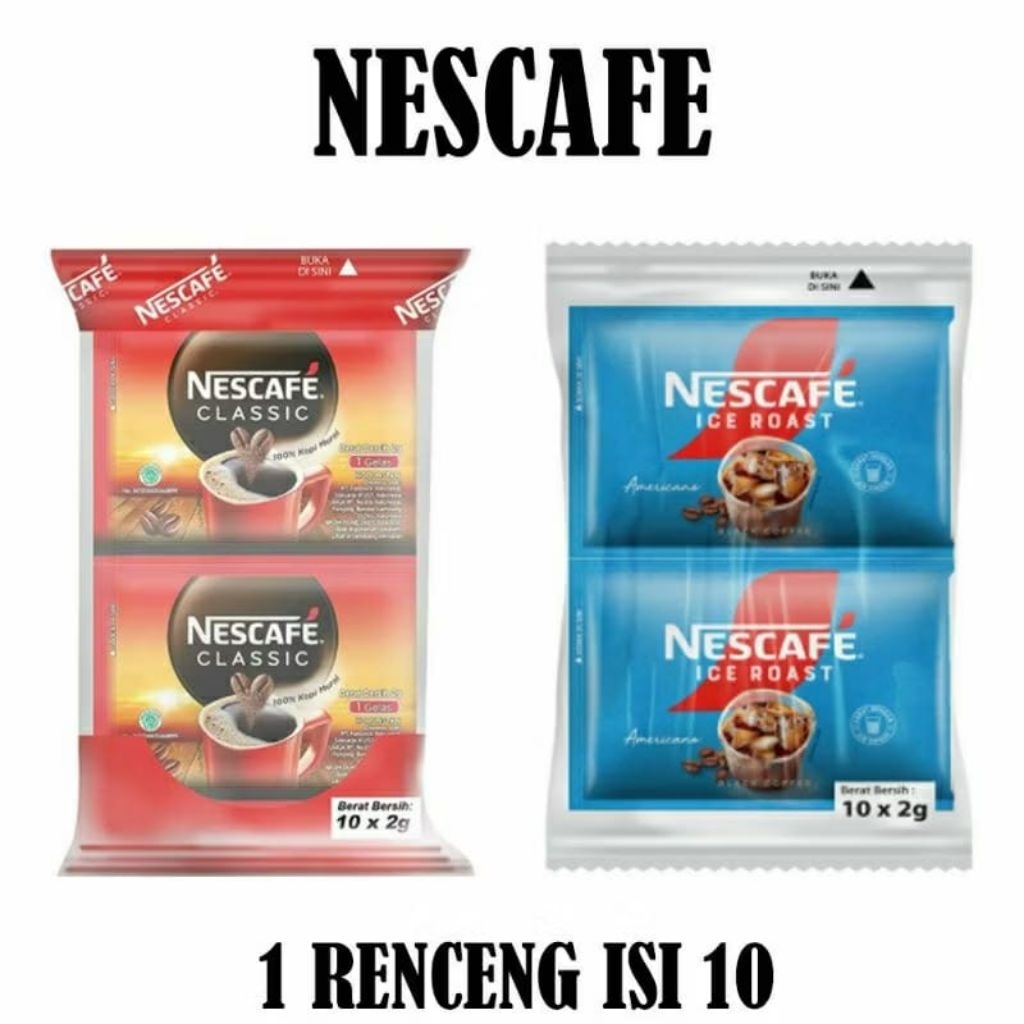 NESCAFE CLASSIC ISI 10 SACHET MIX NESCAFE CLASSIC
