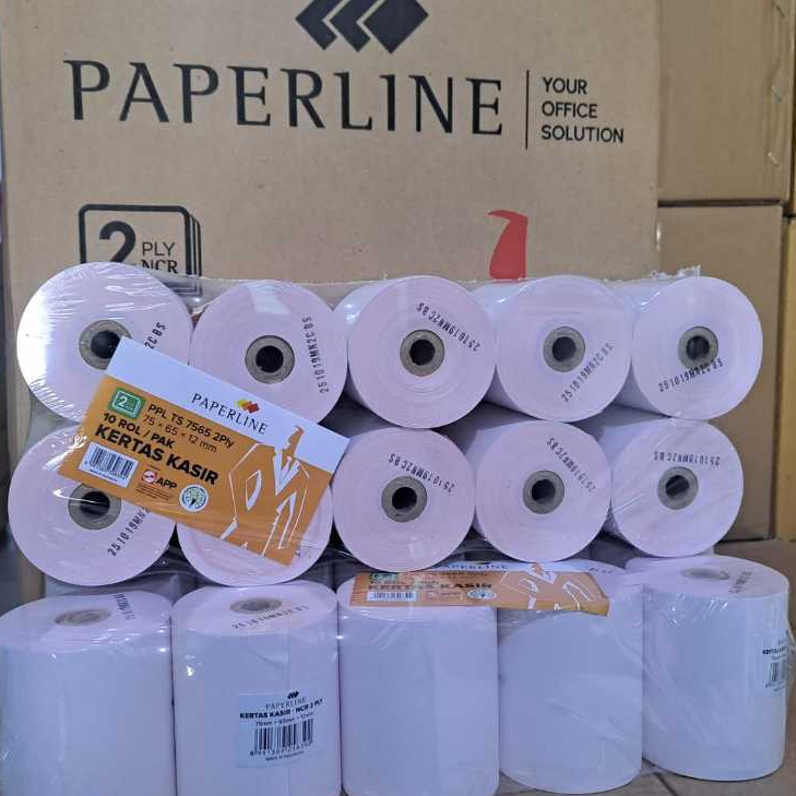 KERTAS STRUK NCR 2 PLY 75X65X12MM MERK PAPERLINE