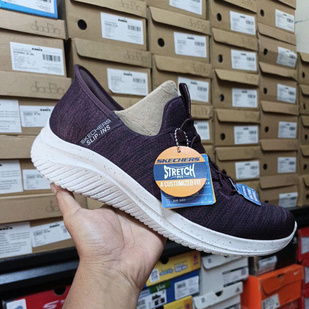 Sepatu Skechers Ultra Flex 3.0 Top Range Burgundy Original Resmi Sport Station