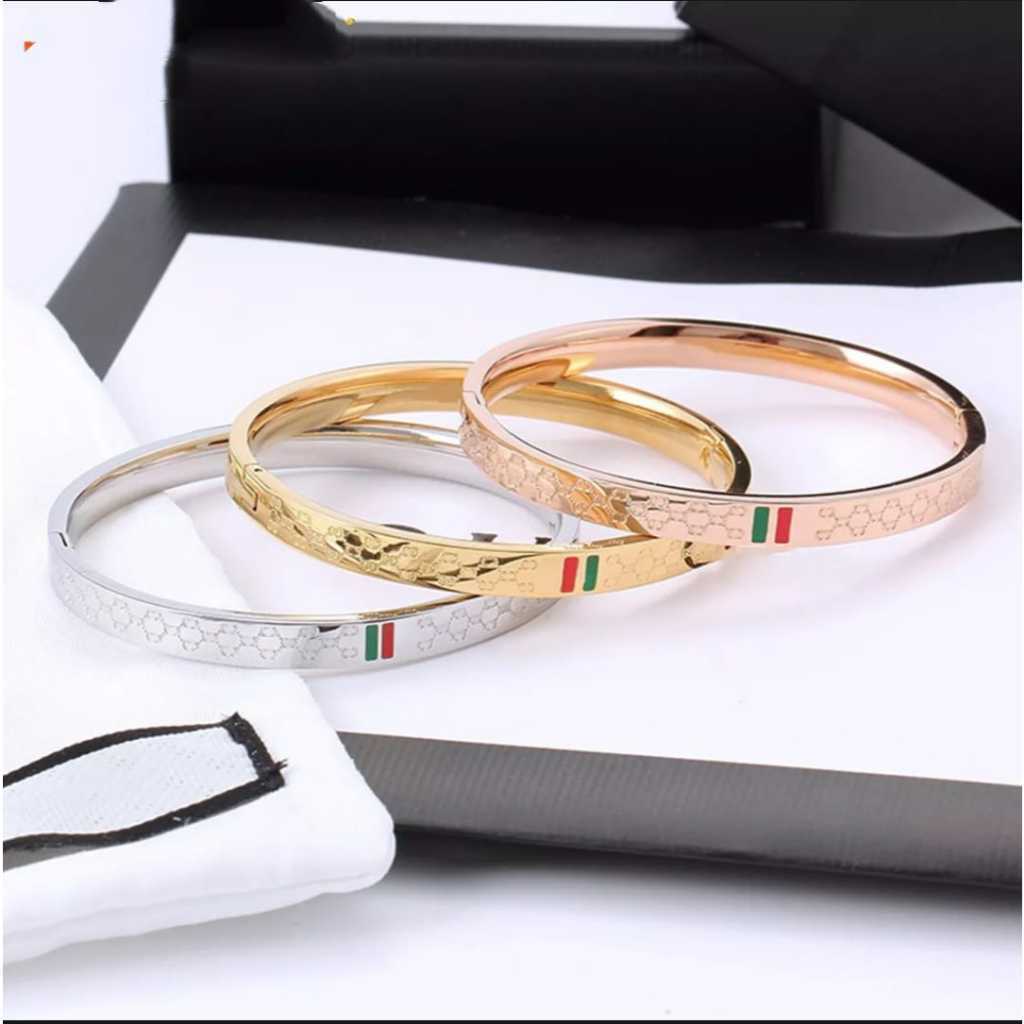 Gelang GC Titanium Wanita Model Korea - Gelang GC Import Korea ORiginal 100%