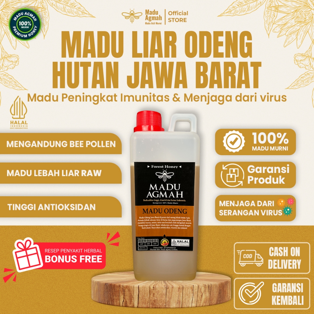 Madu Agmah Liar Odeng Java 100% Asli & Murni Raw