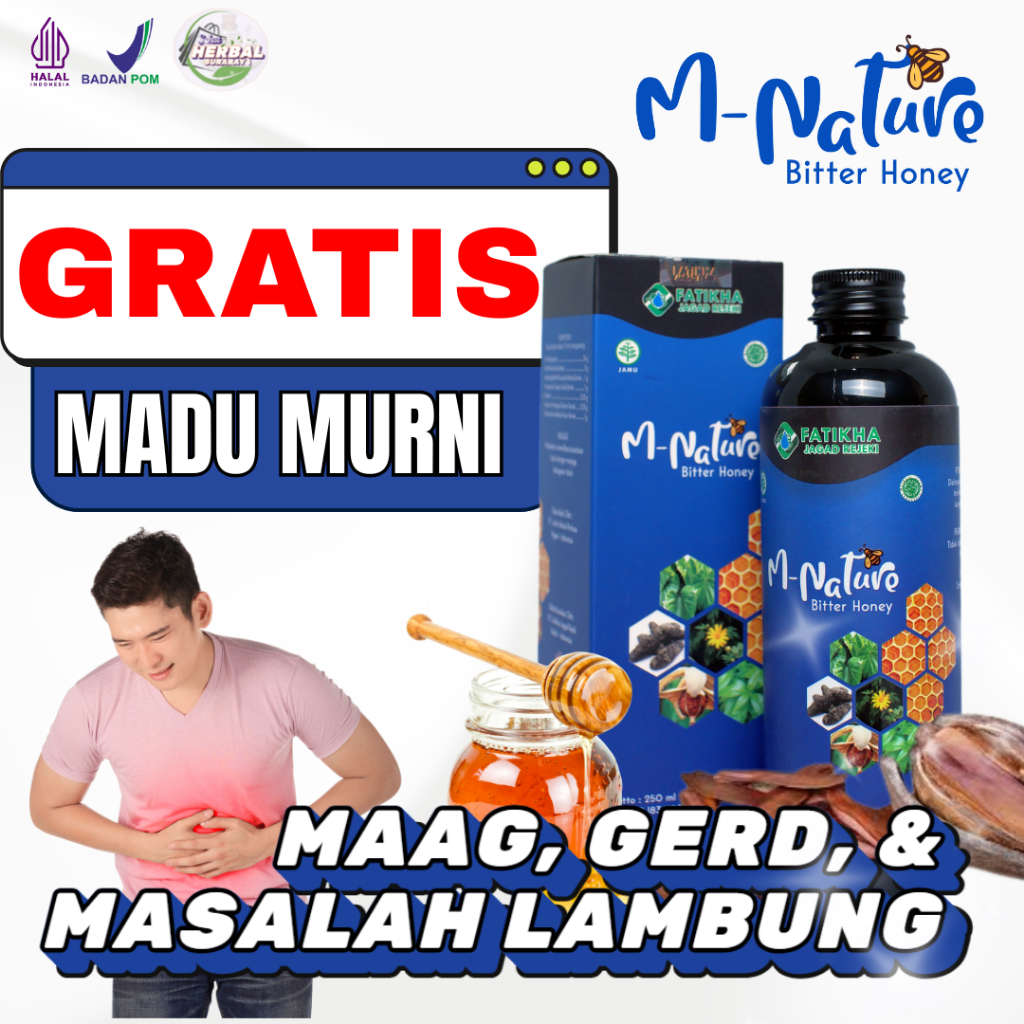 M NATURE MADU HITAM ASLI 100% KESEHATAN LAMBUNG KOLESTROL REMATIK BPOM HALAL | M NATURE