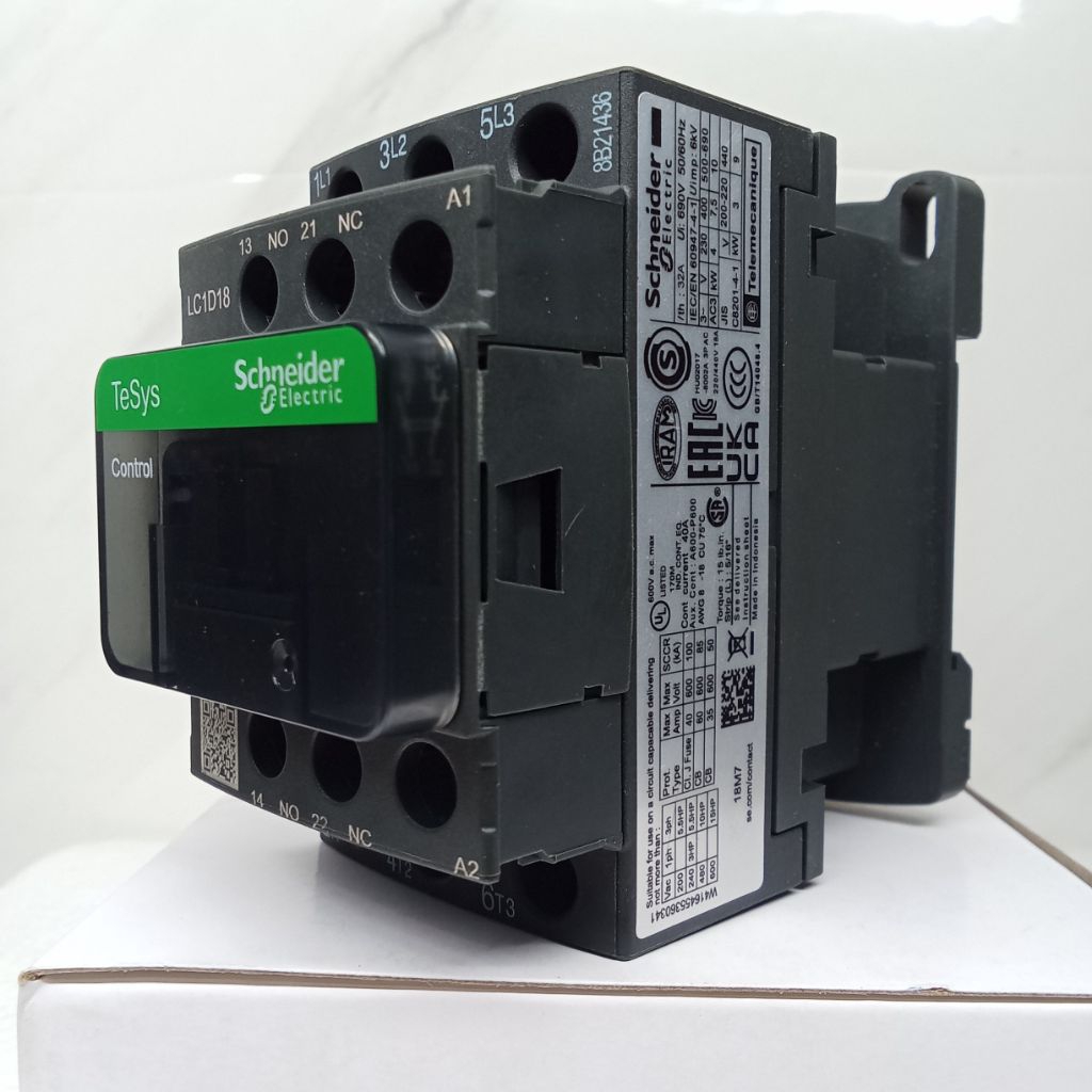 Lumiau_Boomaww Kontaktor Schneider Lc1D18Q7 / Lc1D18M7 / Lc1D18F7 / Lc1D18E7 / Lc1D18D7 / Lc1D18B7