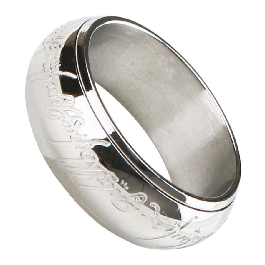 Cincin LOTR Beier Rotate Stainless Premium Lord Of The Rings : The Rings Of Power Warna Silver Perak