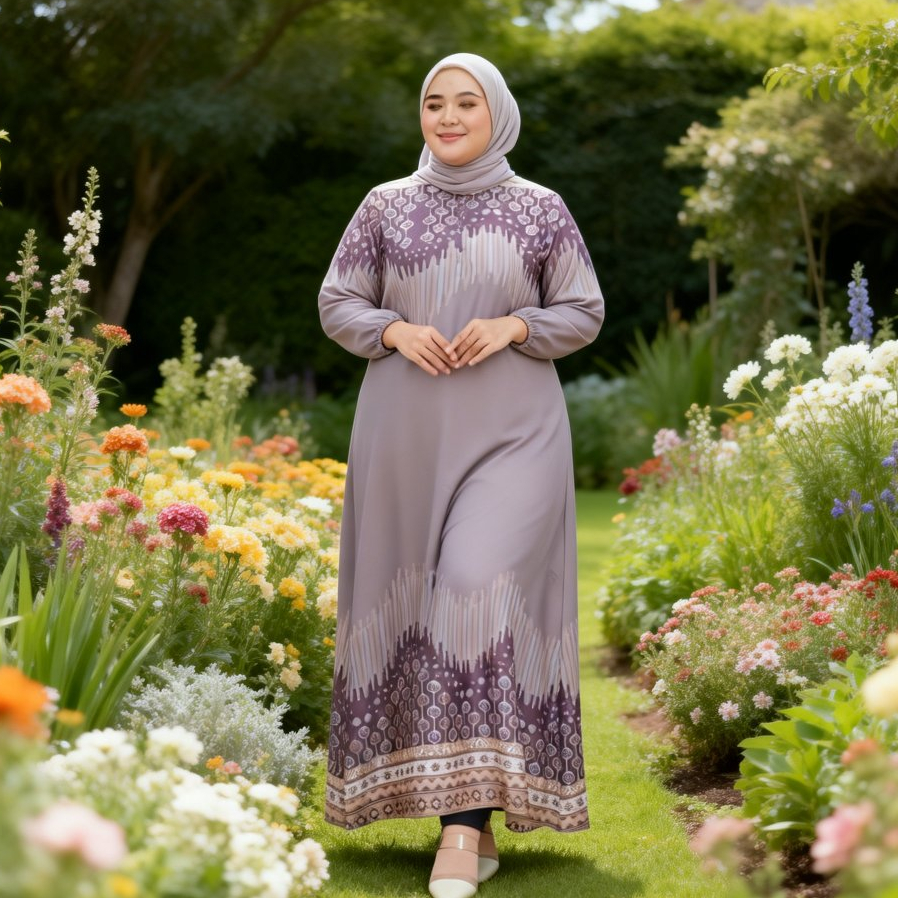 SYARIFAH17 Gamis Aleena Maxmara Jumbo Viral Karet Lembut Muslim Panjang