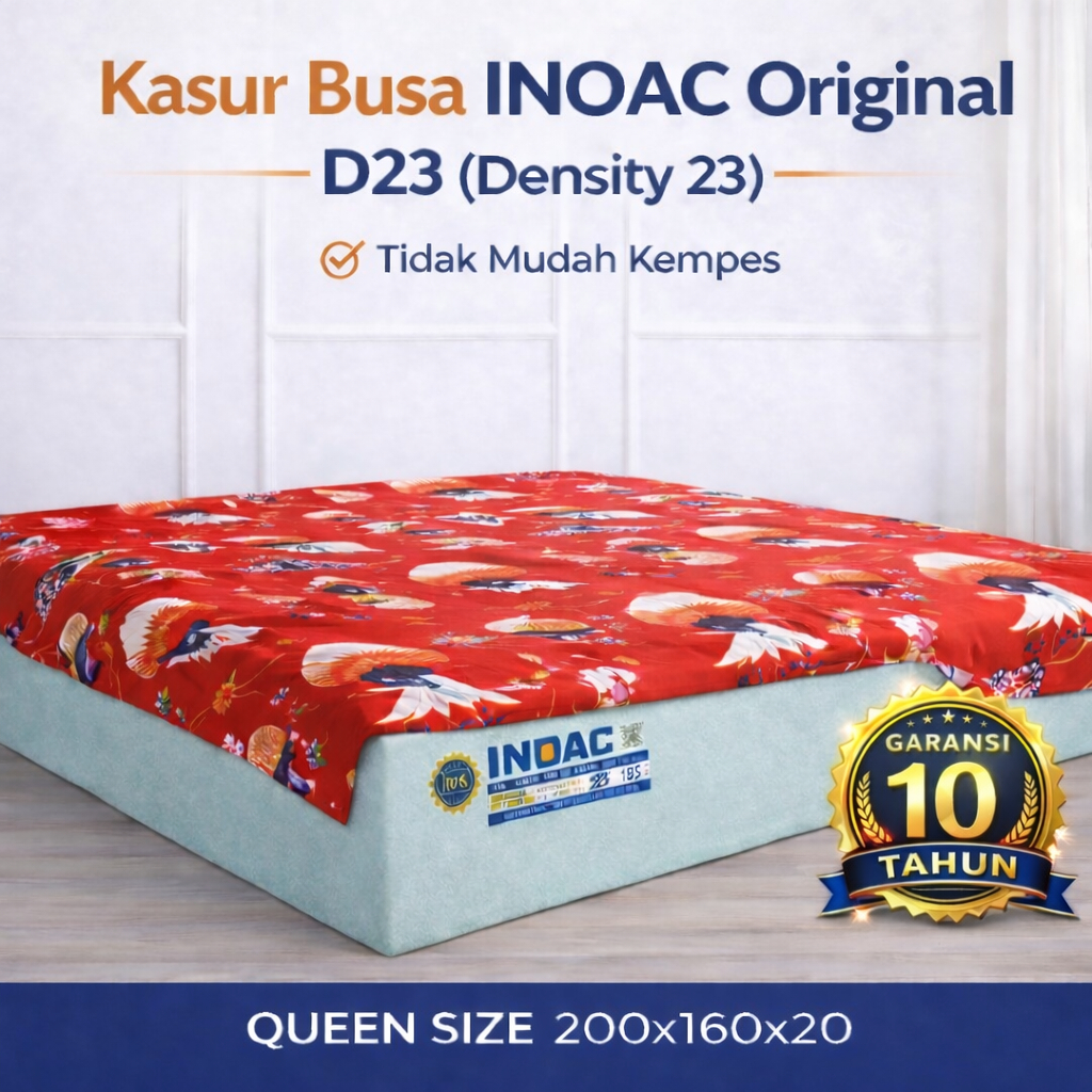 Kasur Busa Inoac EON D23 LG Original - Queen size 200x160x20 cm