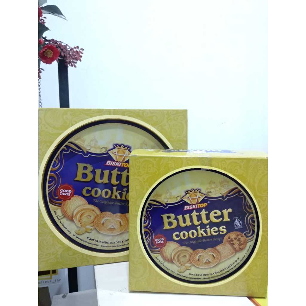 BISKITOP BUTTER COOKIES KALENG 350GR, 700GR