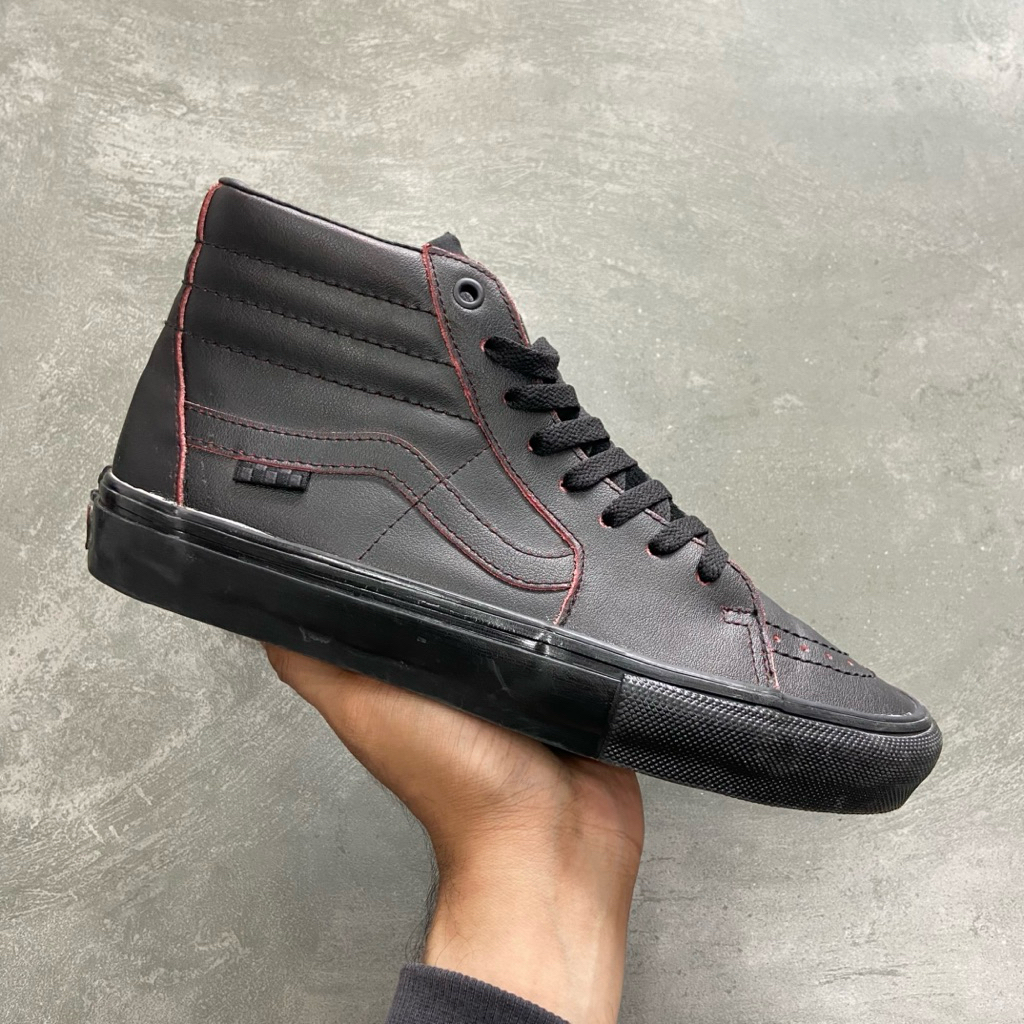 [Size 41] Rare Vans Pro Skateboarding Sk8-Hi Wearaway Black Full Black Triple Black (VN0A5FCC9CX) Se