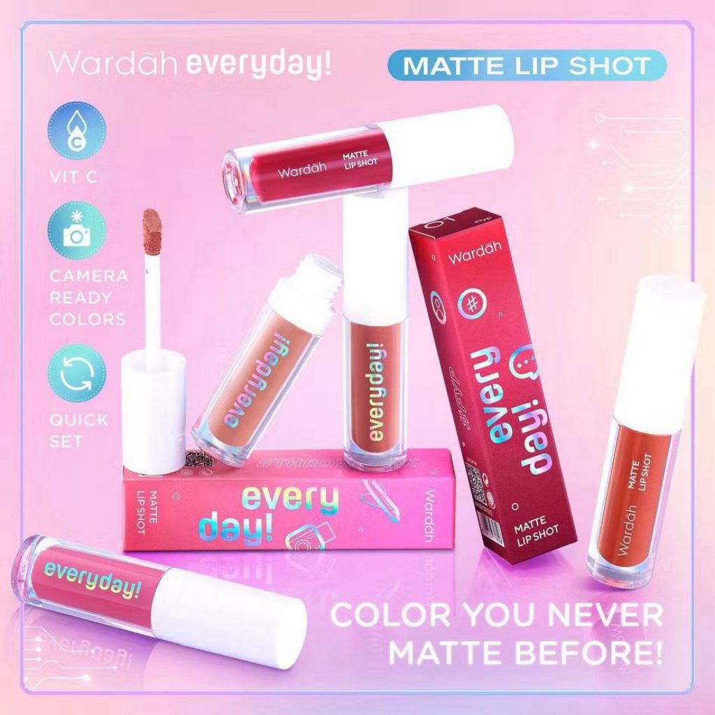 Wardah Everyday Matte Lip Shot | Lip Matte