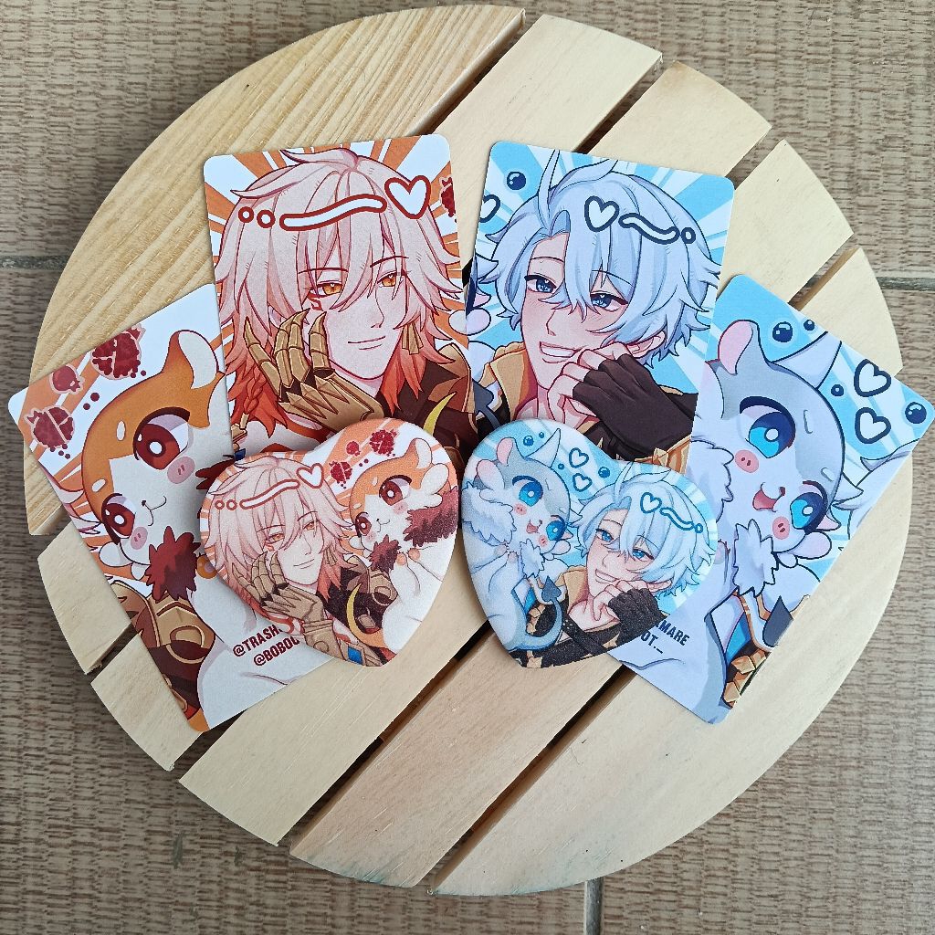 HEART BADGE PHAINON MYDEI Honkai Star Rail Fan Mercy by boboot._