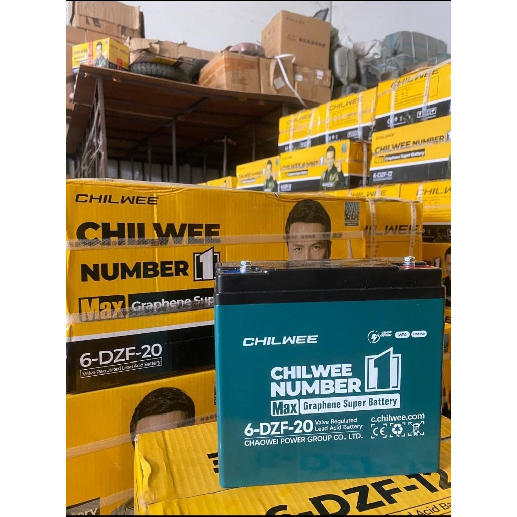 BATERAI AKI CHILWEE ASLI ORIGINAL / AKI SEPEDA LISTRIK