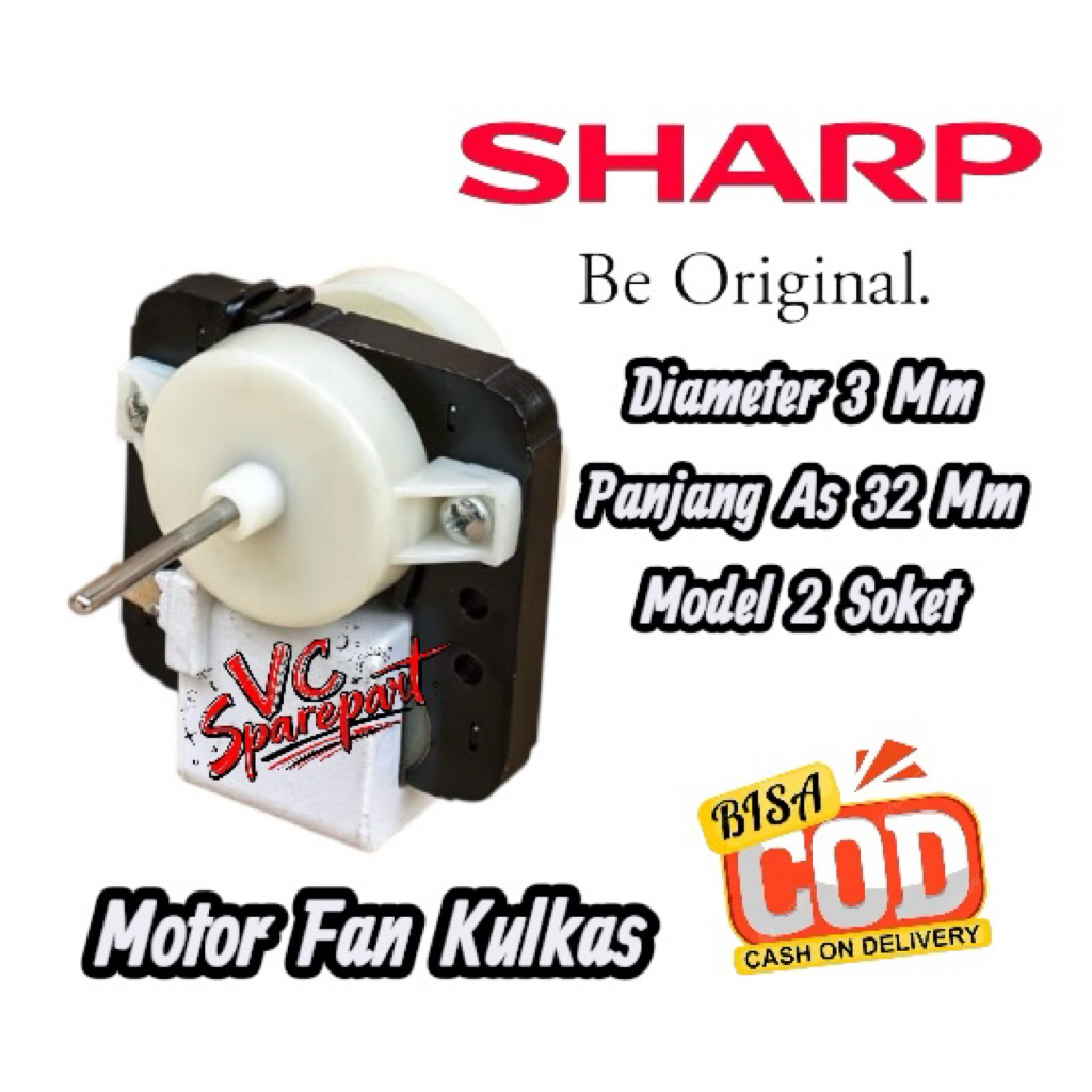 Motor Fan Kipas Evaporator Kulkas SHARP 2 Pintu / Fan Motor kulkas sharp