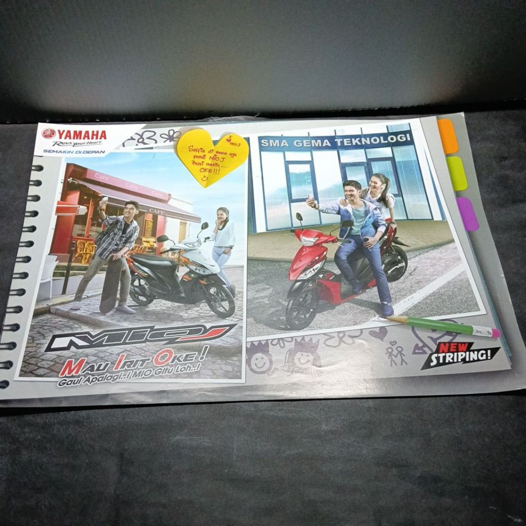 poster brosur leaflet Yamaha Mio J