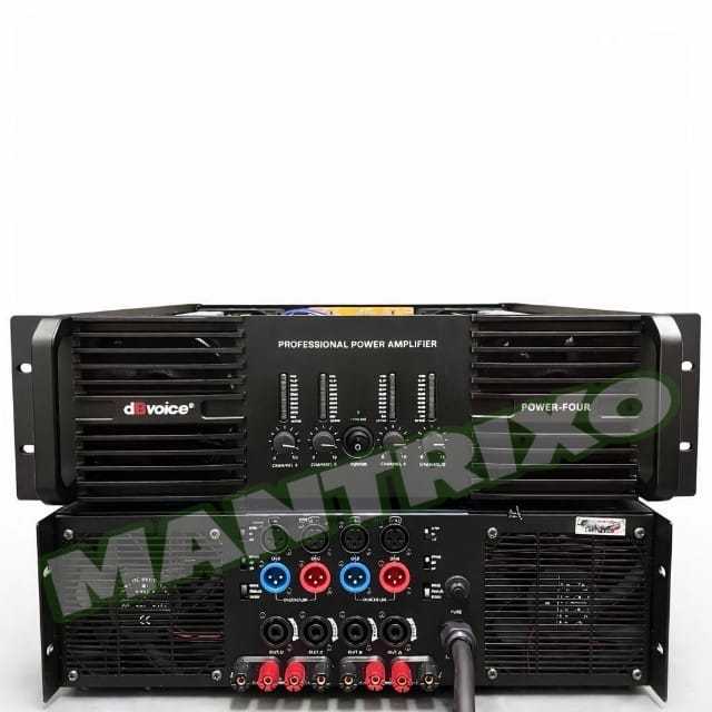 Power Amplifier DbVoice POWER FOUR Original 4 Channel Class H 3U dB Voice PowerFour Bagus ( Bisa COD