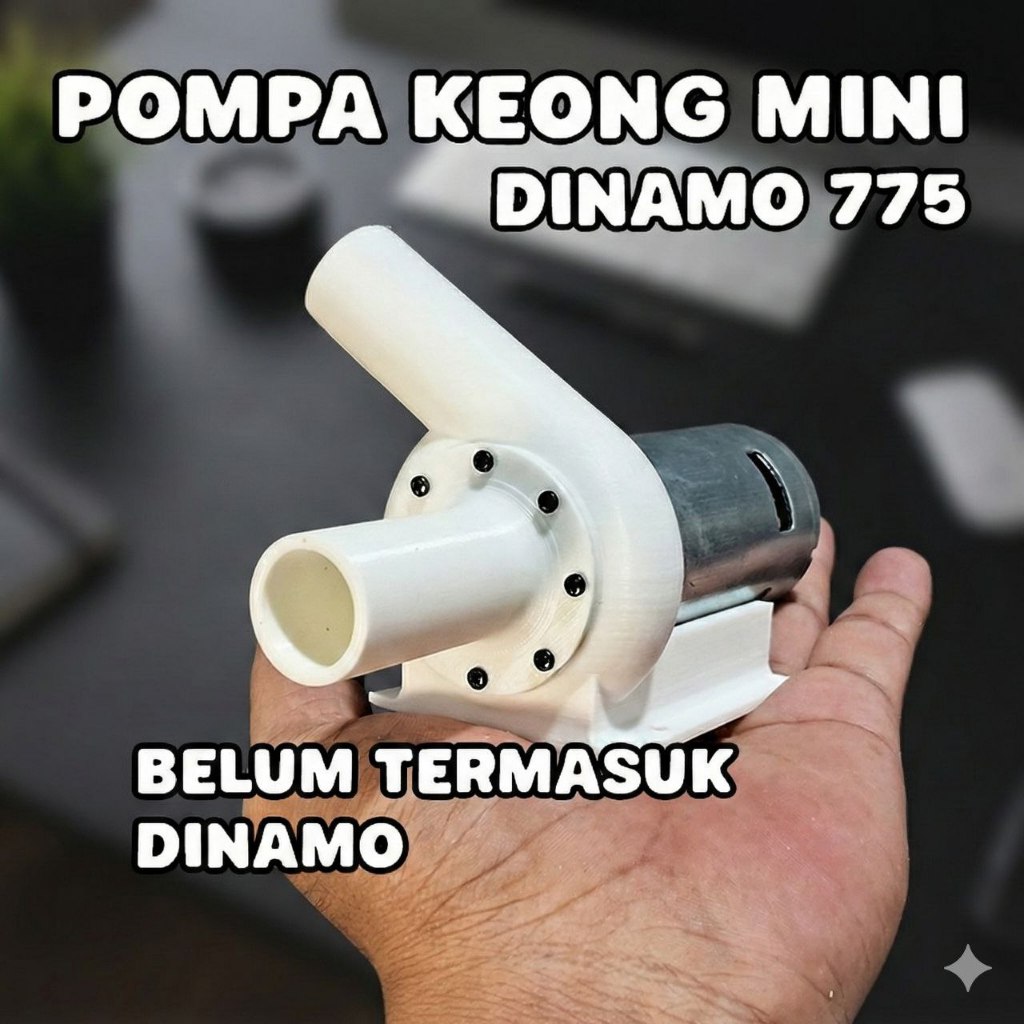 Miniatur Pompa air mini dinamo 775 / 795 mantap
