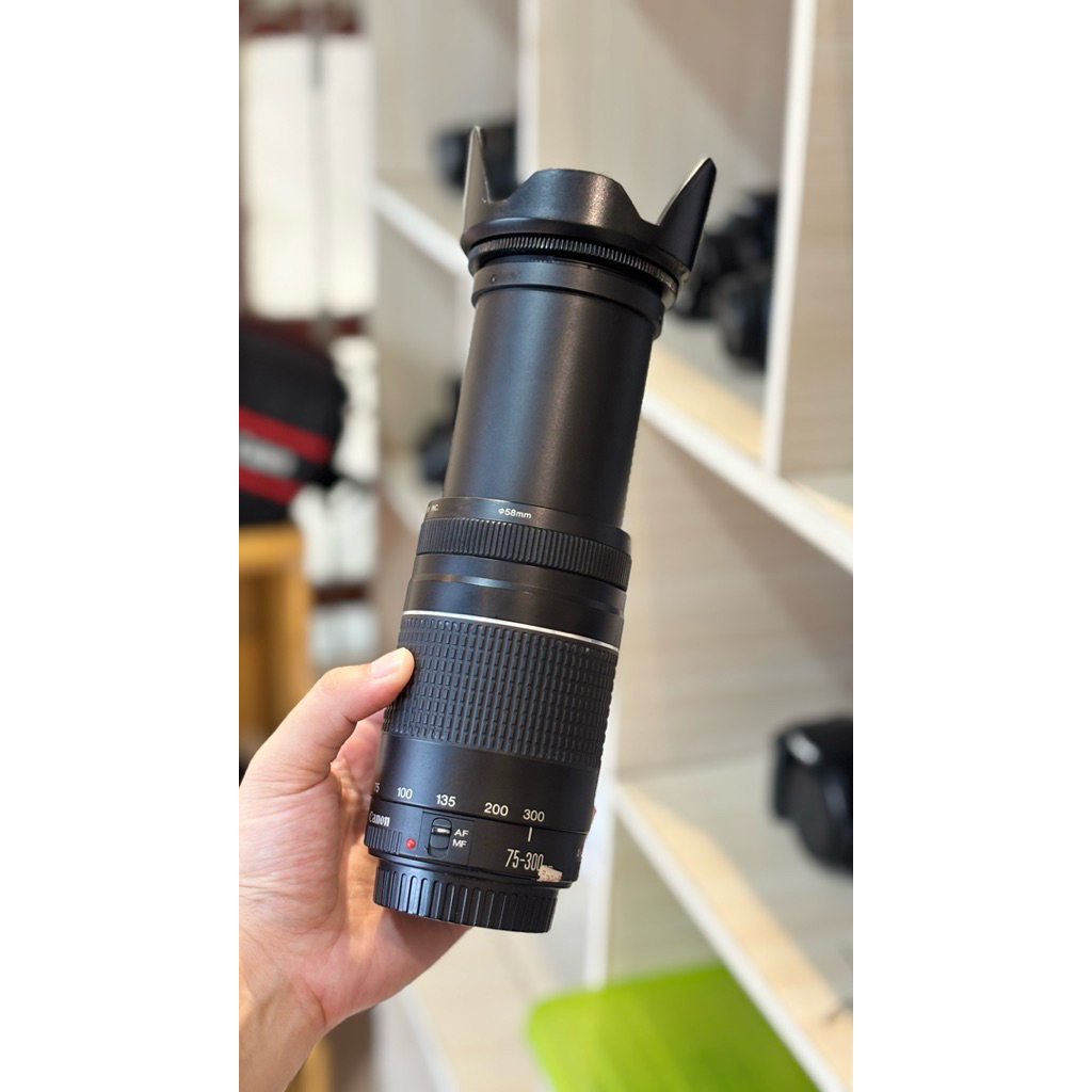 READY LENSA TELE CANON 75-300MM ( SECOND BERGARANSI )