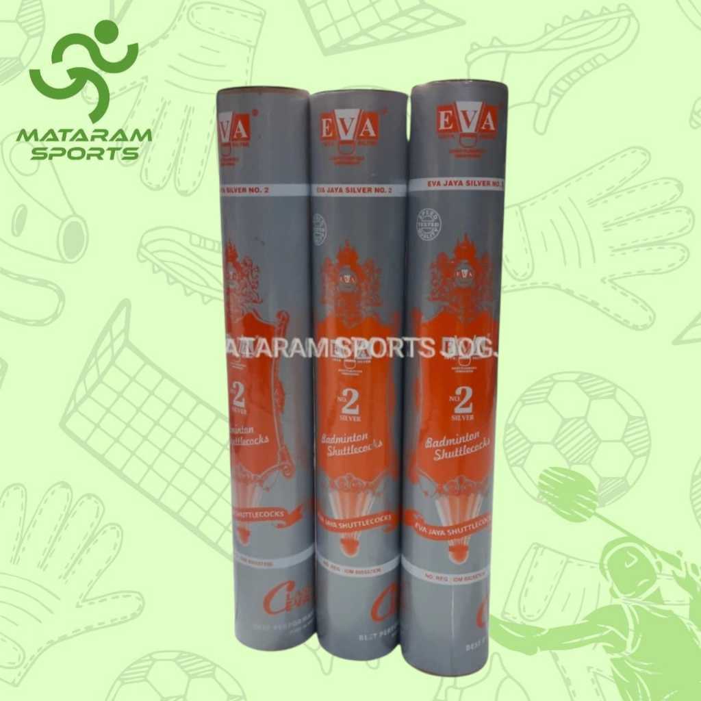 Shuttlecock Badminton kok Eva Jaya Silver ORANGE