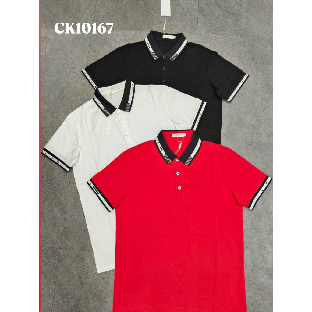 CK10167 kaos kerah pria Premium import kaos pria unisex premium bahan katun spandex import kaos leng