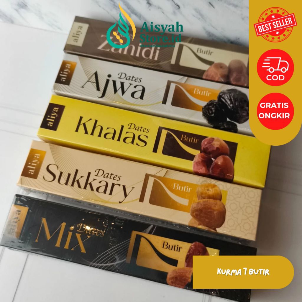 KURMA AJWA, KHALAS, ZAHIDI, SUKARI & MIX 7 BUTIR