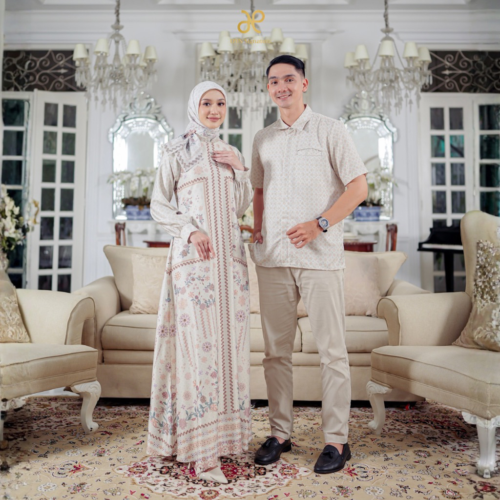 DYN SIGNATURE | KASTURI KOKO DEWASA & KIDS | GARDENIA SERIES | BUSANA MUSLIM KELUARGA | FAMILY SET R